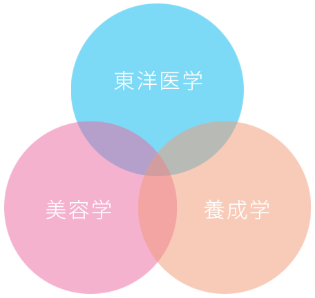 西葛西にあるエステ「東洋美健アグレイア」の3つの学問画像